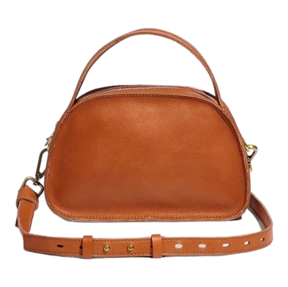 Madewell Handbags - Madewell Brown The Sydney Zip-Top Crossbody Bag - OS